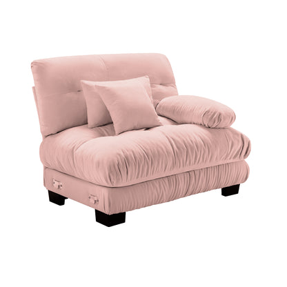Pariss Sofa RSF W/2 pillows - Pink