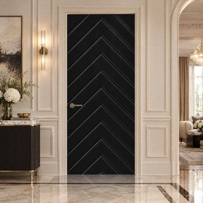 28 in. x 84 in. Hollow Core Black Painted Composite MDF Interior Door Slab