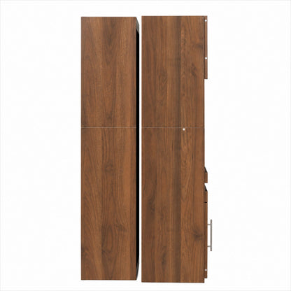 66.93 in Tall Kitchen Pantry Cabinet, Freestanding Kitchen Storage Cabinet  with multi-functional pull-out multi-tier storage shelfhelves , Tall Food Pantry Cupboard with Door