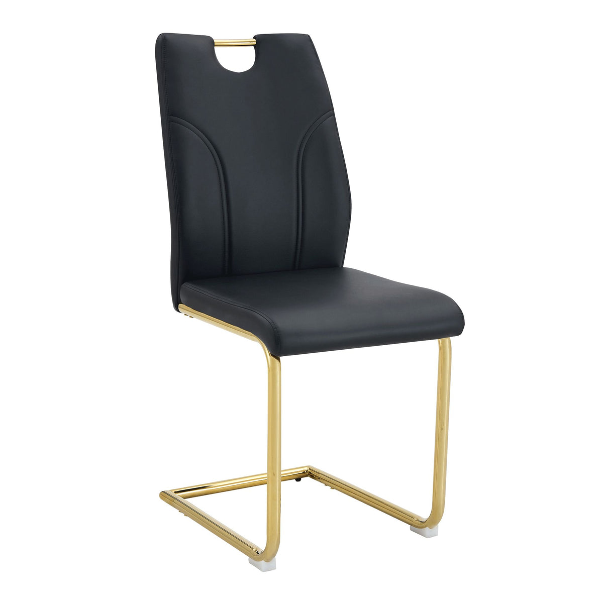 Modern dining chair with PU cushion seat dining chair Living Room Chair Upholstered chair with gold-plated leg leg design, kitchen, living room, bedroom, dining room side chair set of 6.W2920P233522