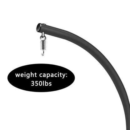 350lbs Heavy-Duty Hammock Chair C-Stand, Rustproof Powder Coated Steel Swing Stand,Stable X-Base Support Frame,Easy Assembly Portable Universal Indoor Outdoor Stand ,Patio, Balcony, Garden(Stand Only)