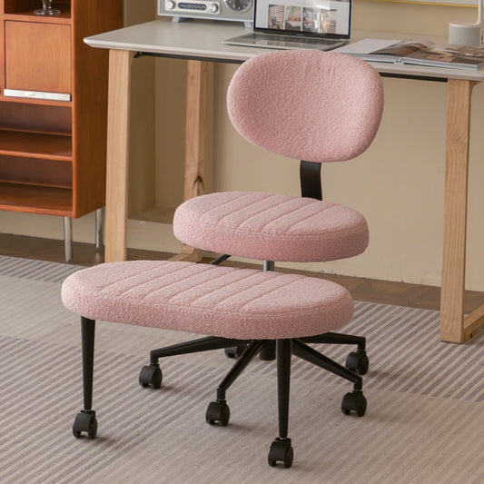 Ergonomic Office Chair – Multi-Position Cross Legged Design for Adults, Swivel Meditation & ADHD Fidget Desk Chair with Back Support & Rolling Base – Model W3394P419036