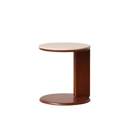 Elevating Center Table Low Table 100% Solid Oak Wood Top Plate Desk Coffee Table Width 45 x Depth 45 x Height 48 cm Study Desk Work From Home Easy To Assemble Walnut Color Wood With Storage Shelf