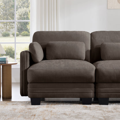 Ottoman Chenille Fabric-Brown