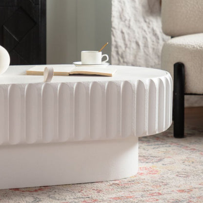 Fluted Storage Table with Lift-Off Lid, Sleek Texture, Perfect for Modern Living – Model W3081P389037