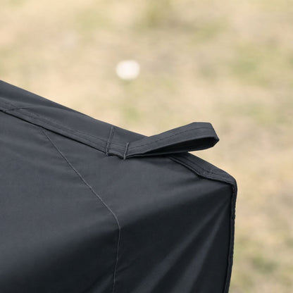 Outdoor 10x 10Ft Pop Up Gazebo Canopy Tent Removable Sidewall with Zipper, 2pcs Sidewall with Windows, with 4pcs Weight sand bag – Black