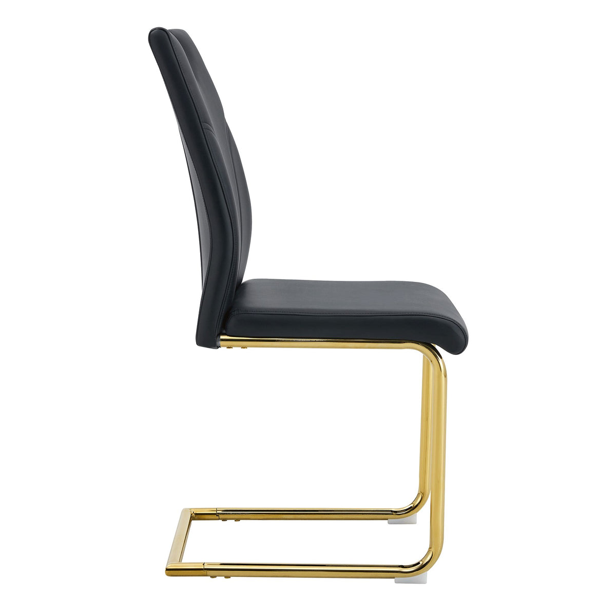 Modern dining chair with PU cushion seat dining chair Living Room Chair Upholstered chair with gold-plated leg leg design, kitchen, living room, bedroom, dining room side chair set of 6.W2920P233522