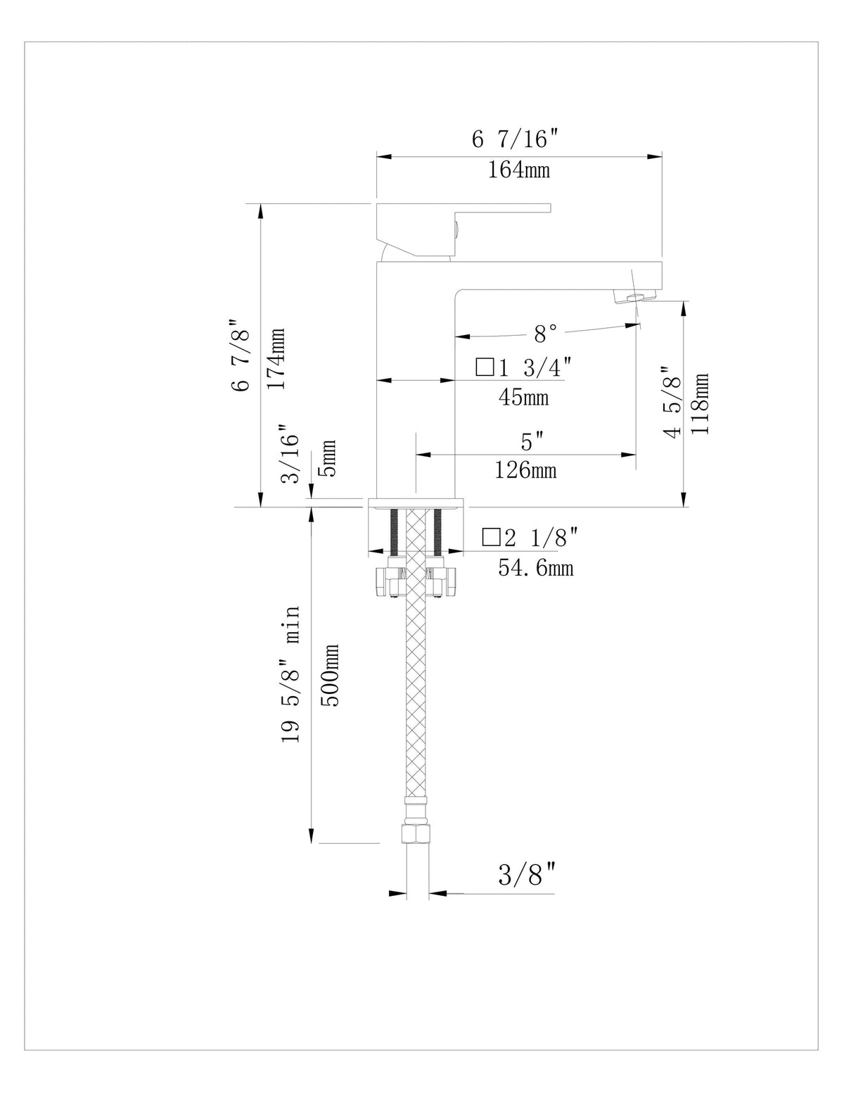 Single Hole Bathroom Faucet,Modern Single Handle Vanity Basin Faucet