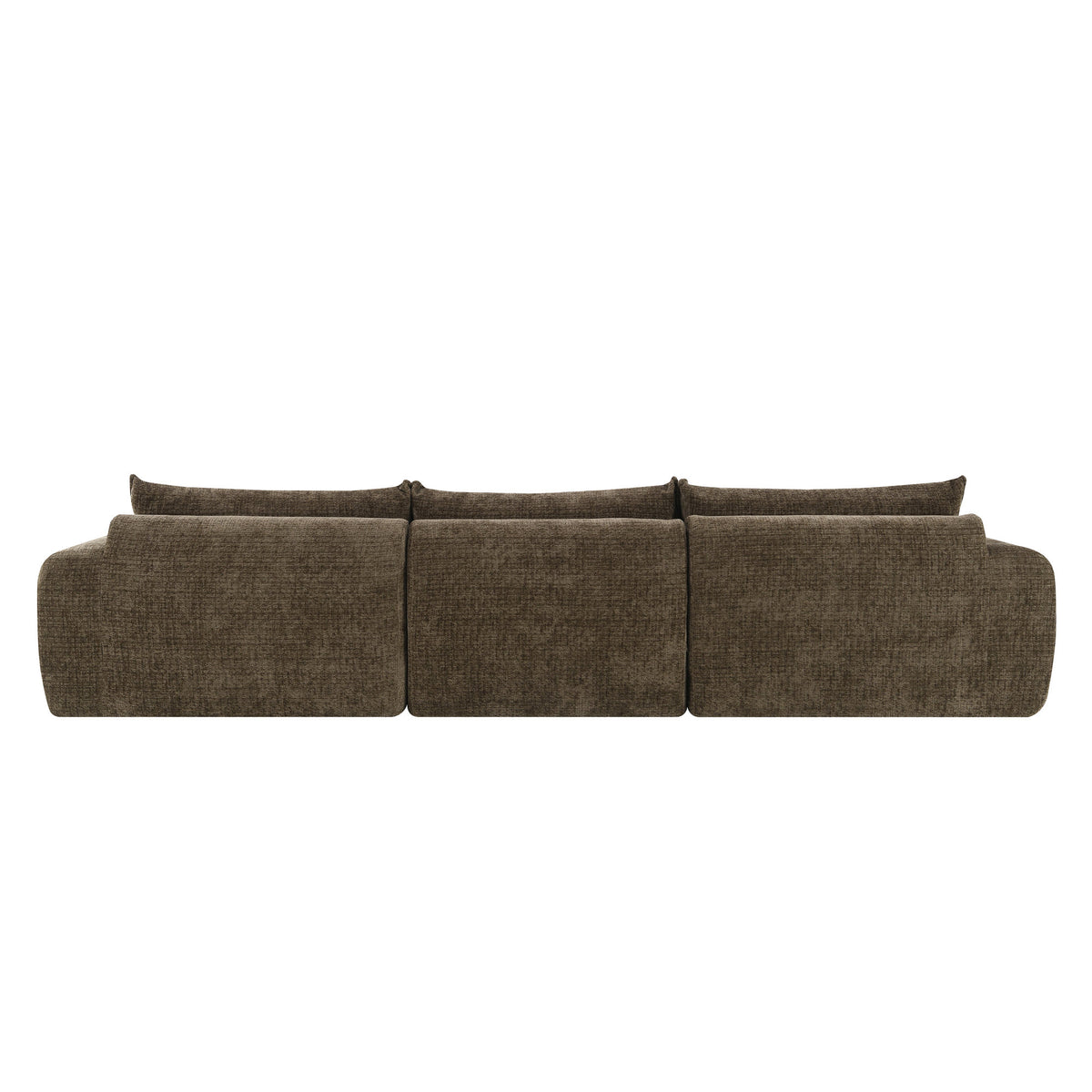 [VIDEO]116'' Fully Compressed Sofa with High Density Foam, Integrated Backrest&Seat Cushion, Decorative Edging – Brown