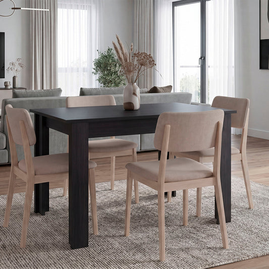 Portofino Rectangular Dining Table, Freestanding Dining Room Unit Option, Fits up to 4 Chairs