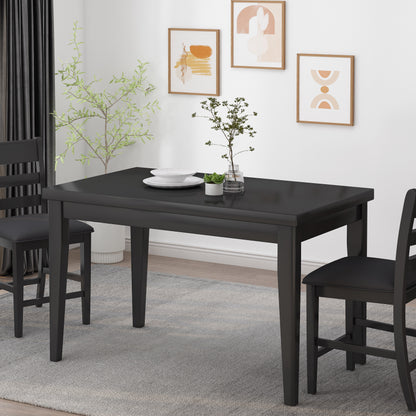 Wood Counter Height Dining Table, Antique Black, 35'D x 59.1'W x 36.5'H