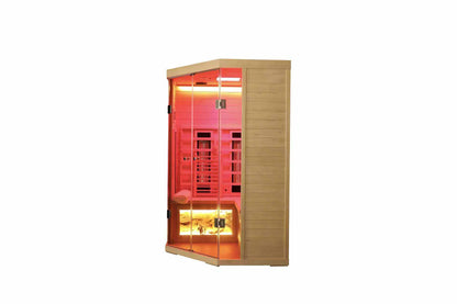 5-person hemlock far-infrared S Model sauna
