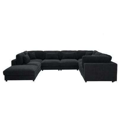 Corduroy Upholstered Modular Sectional