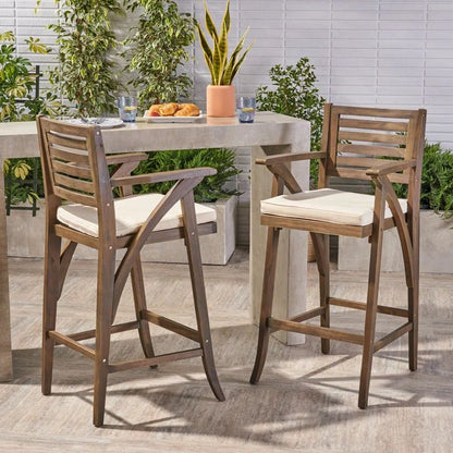 HERMOSA 2PC BARSTOOL - GREY