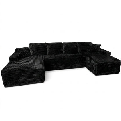 131inch Big Size Modular Sectional Oversized Boneless for Living Room Chaise Convertible Compressed Sofa Box Packaging