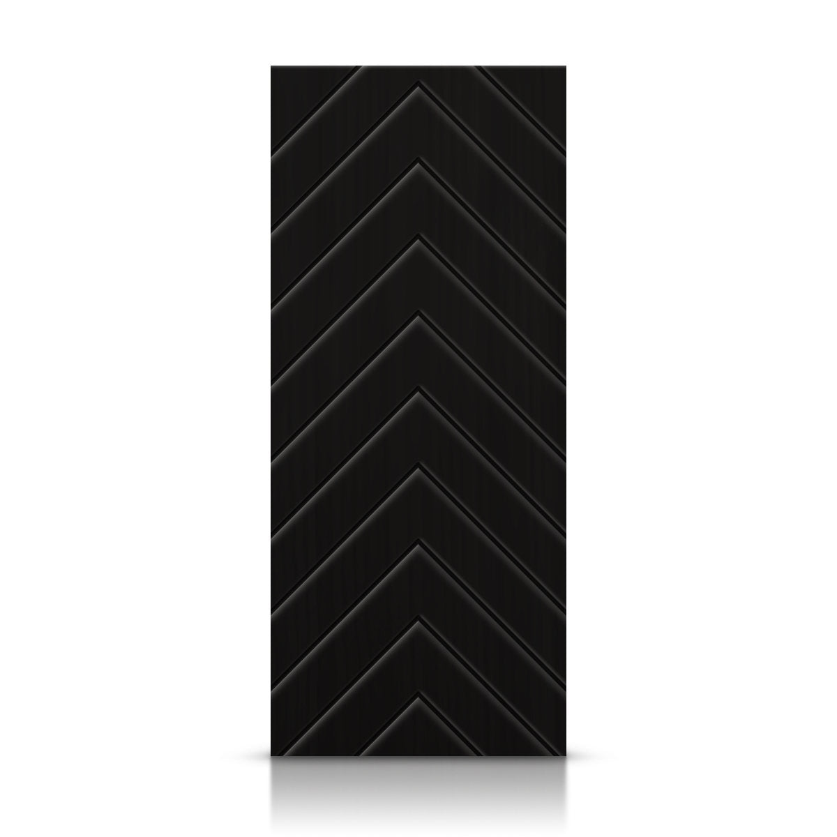 28 in. x 84 in. Hollow Core Black Painted Composite MDF Interior Door Slab