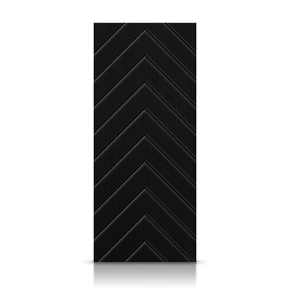 28 in. x 84 in. Hollow Core Black Painted Composite MDF Interior Door Slab