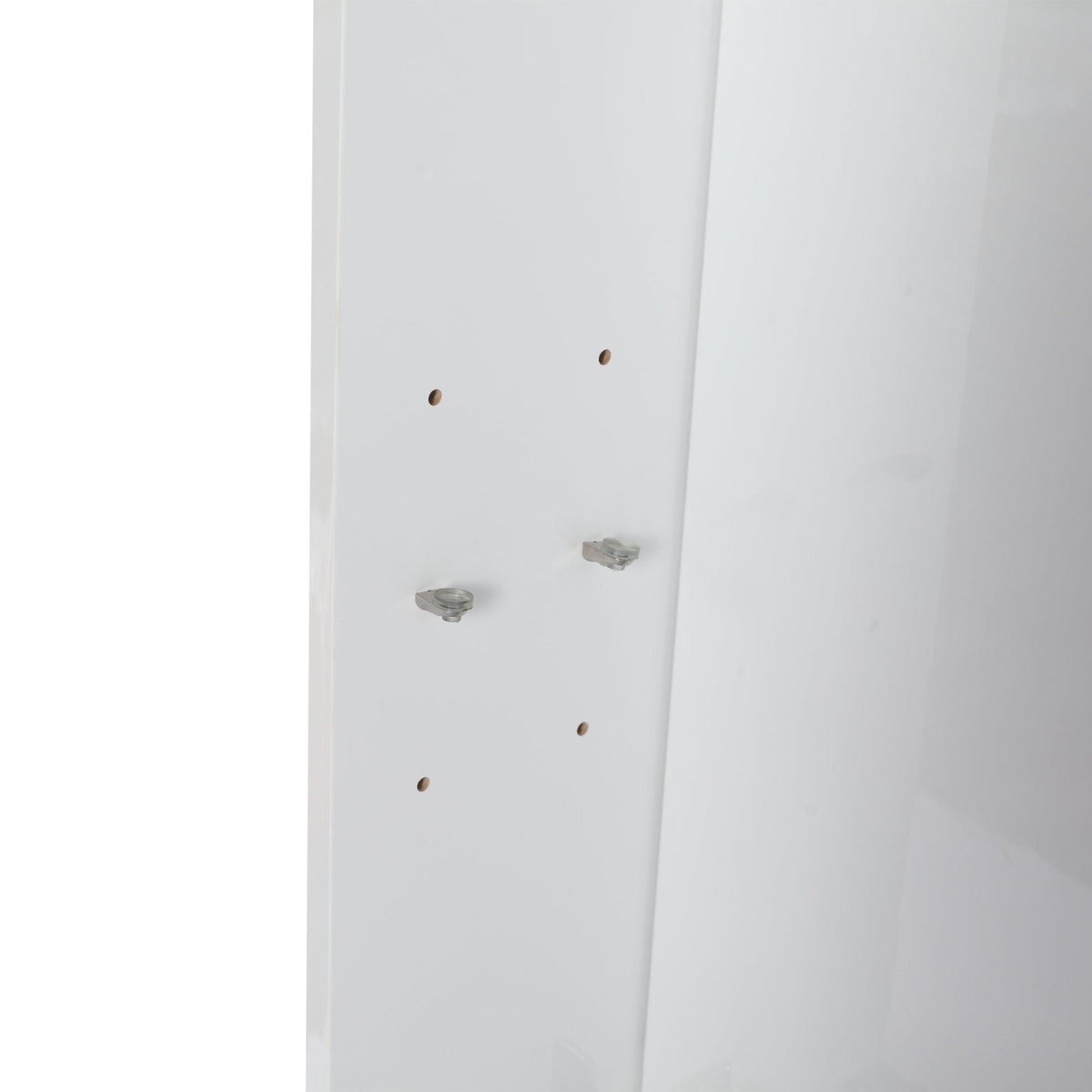24" Bathroom Wall Cabinet, Soft Close Doors, Float Mounting Design,Glossy White,(KD-Packing)