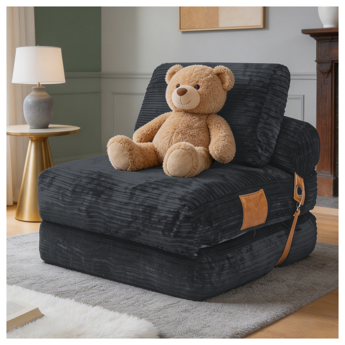 Lazy Sofa Bean Bag Chair,Folding Sofa Bed,Comfy Portable Convertible Fold Out Lounge Chairs for Living Room Bedroom.
