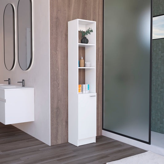 Parks Linen Bathroom Storage Cabinet with one Doors, Tall Bathroom Cabinet with 6 Shelves, for Bathroom, Living Room, Kitchen – Model B200P188844