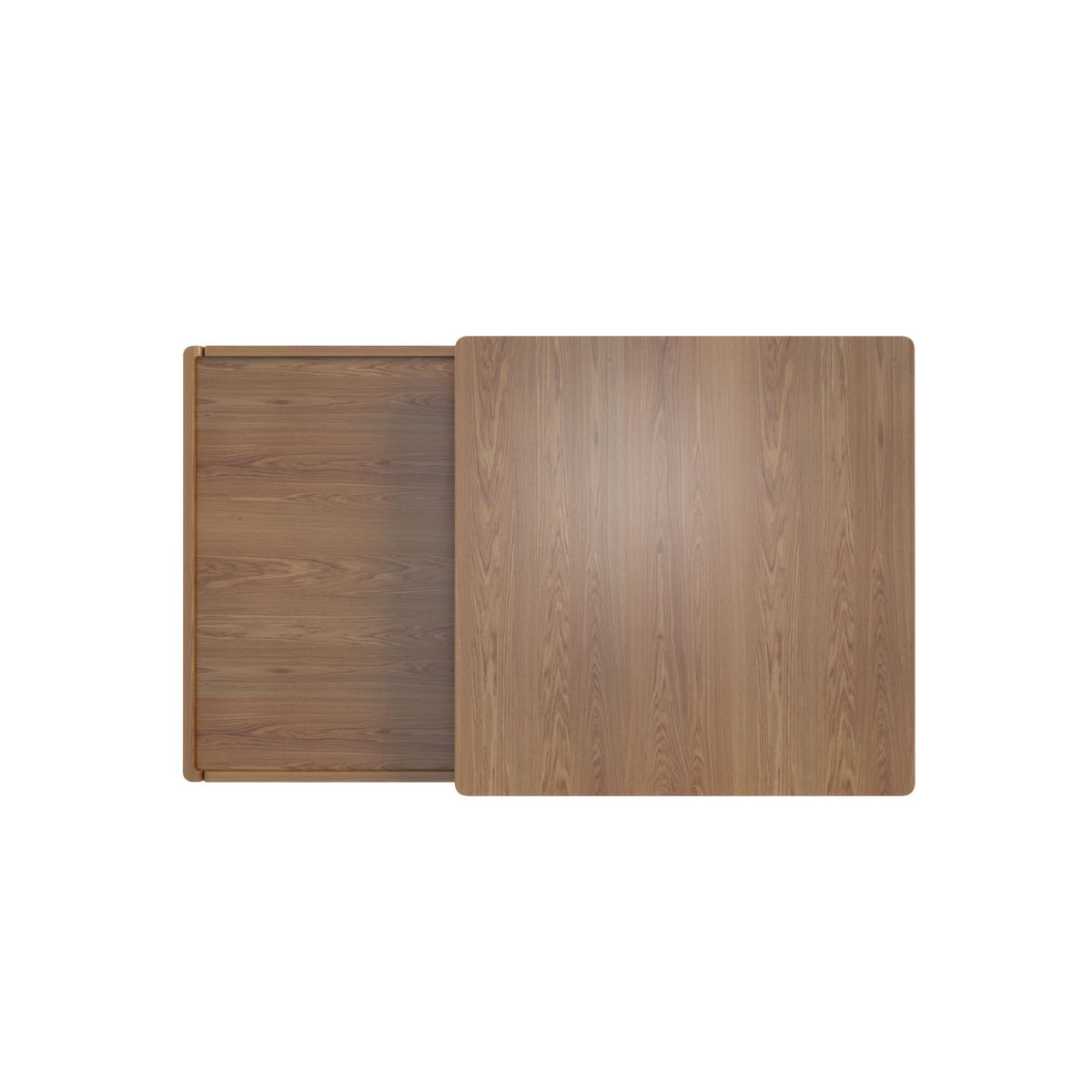 Luxury Walnut Wood Square Coffee Table with Large Hidden Storage, Expandable Tabletop Center Table for Living Room, Modern Accent Table with Drawers (59" Walnut Coffee Table)