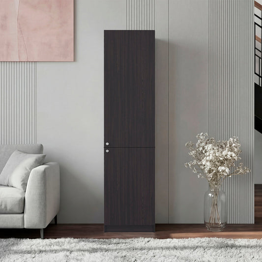 Kudai Storage Cabinet with 5 Shelves for Books and Decorative Items, Modern Design, Wenge
