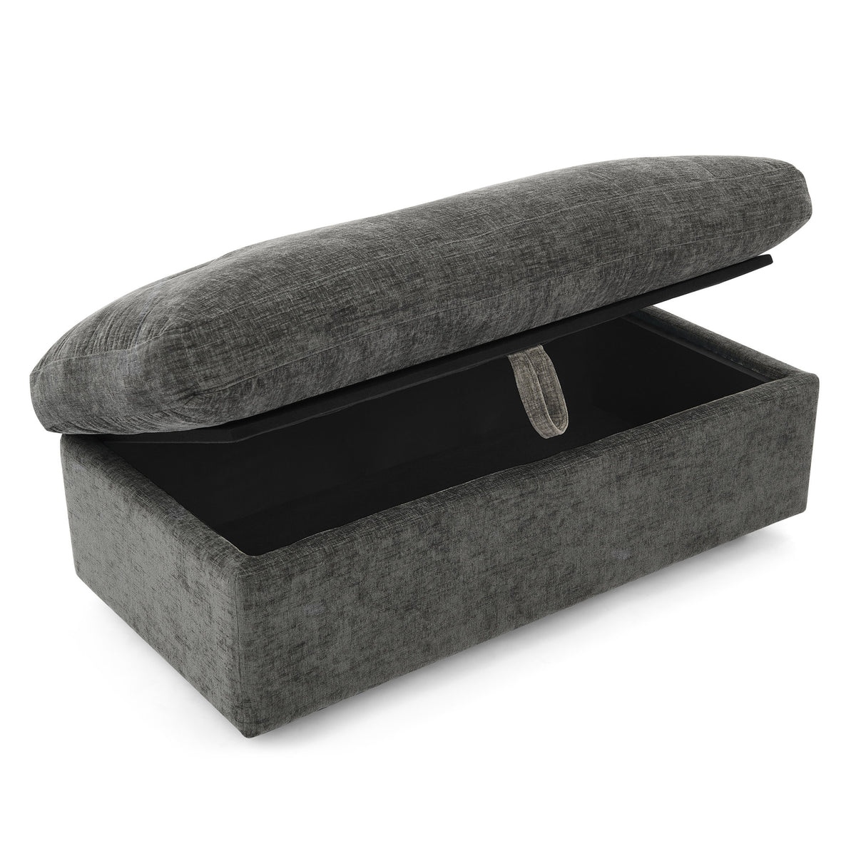 Leisure sofa chair,Double sofa recliner, with manually adjustable backrest, soft padded armrests, side USB charging port and phone stand, comes with a matching storage ottoman-Gray