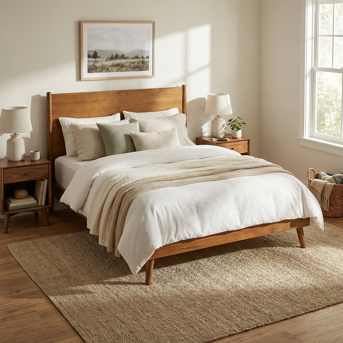 Cohron Solid Wood Platform Bed (King bed)