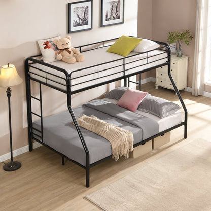 Twin Over FULL Metal Bunk Bed, No Box Spring Needed, Large Under Bed Storage, Easy Assemble