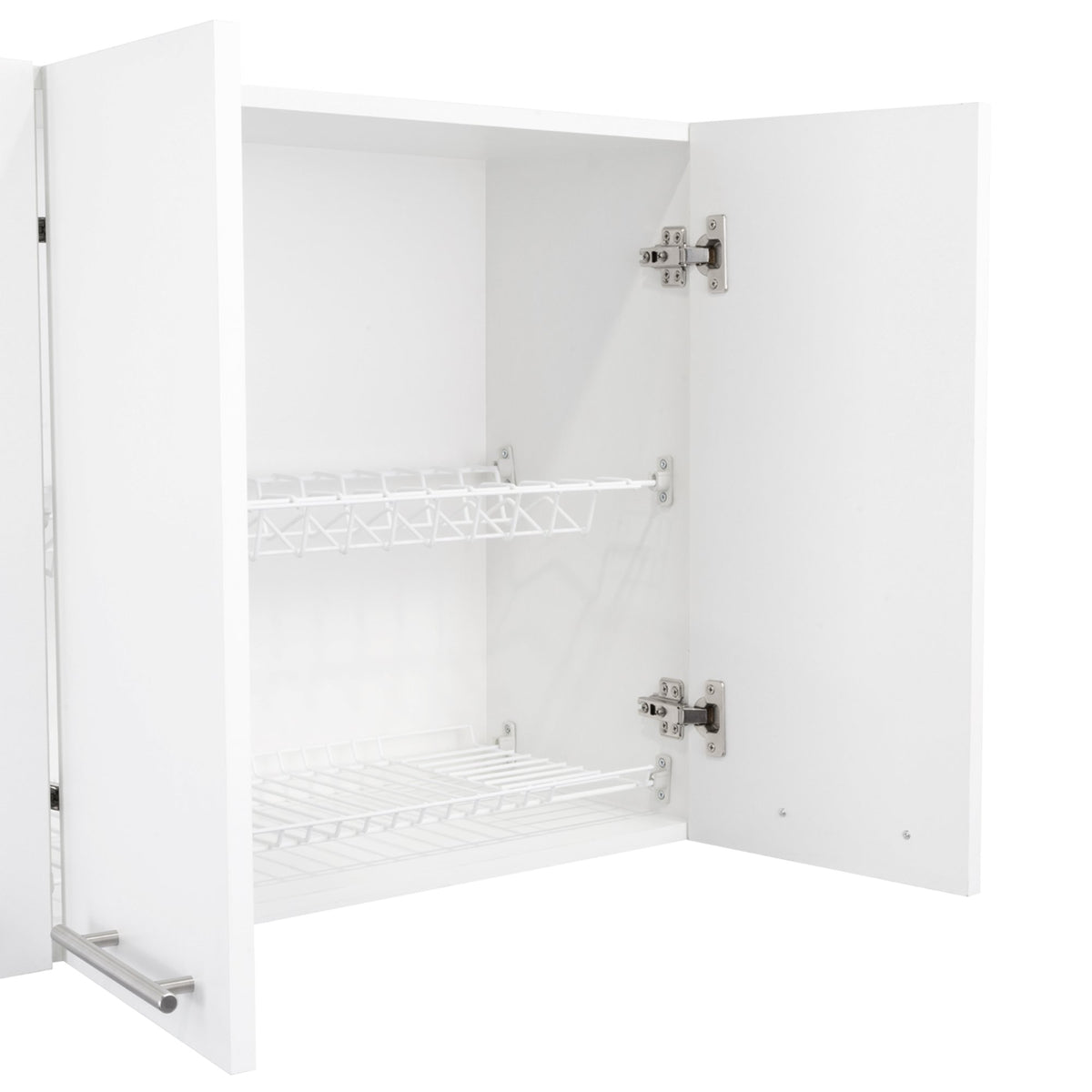 White 2-Piece Kitchen Sink Cabinet Set