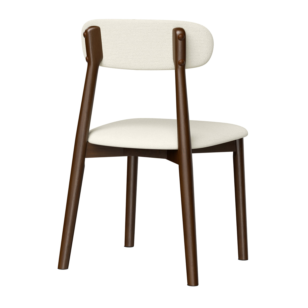 Solid Wood Dining Chairs Set of 4, Luxurious Chenille Upholstered Kitchen Chairs, Farmhouse Dining Room Chair with X-Shaped Metal Reinforcement, Beige