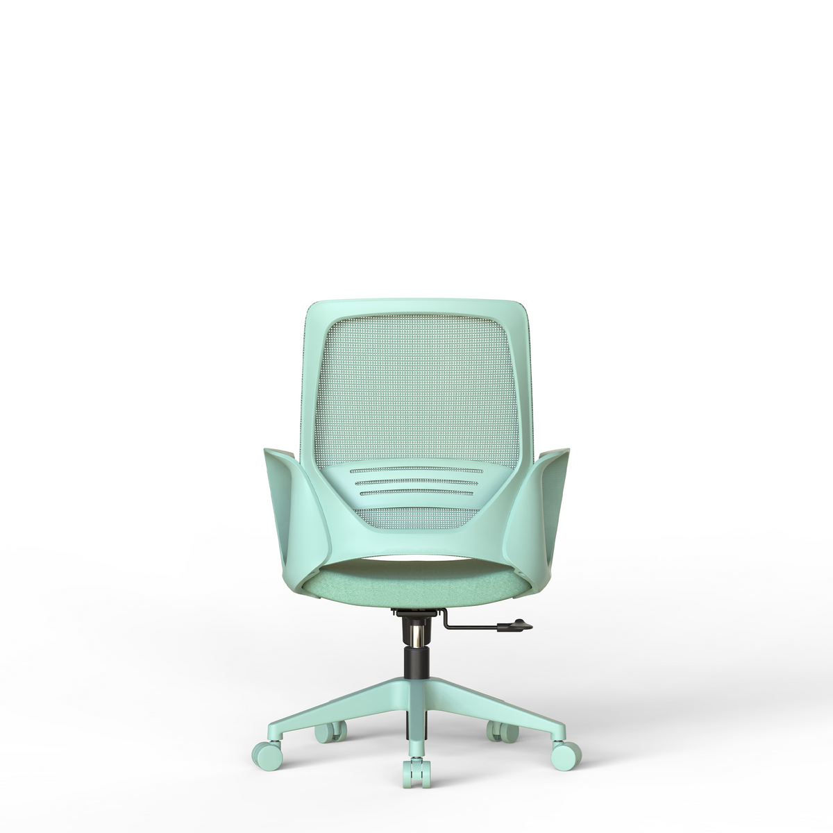 Executive Office Ergonomic Mesh Chair 350LBS, Office Seating, Mesh Fabric, Comfortable Sitting, Integrated Armrest, Lifting, Swivel Net Chair (Cyan)
