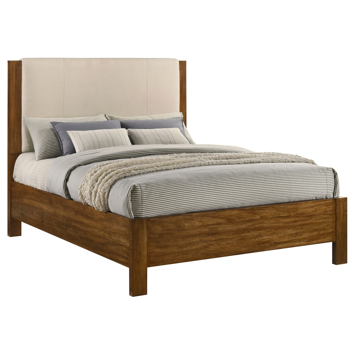 Alden Warm Brown Queen 4-Piece Bedroom Set