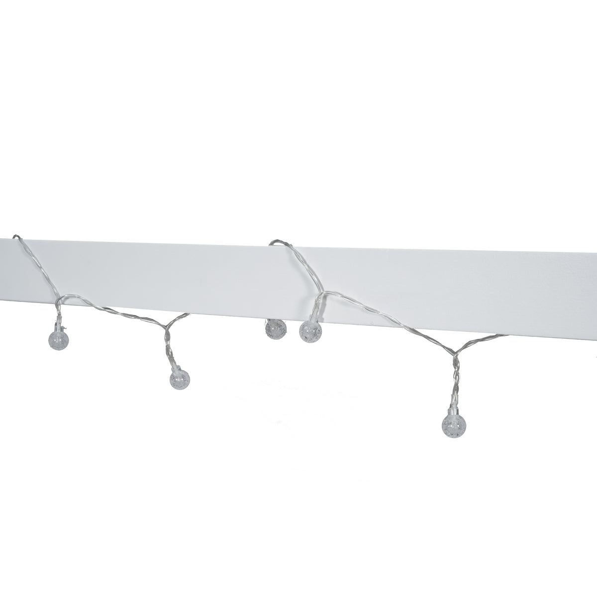Full Size Wood House Bed with Window and Fence, White (Old SKU: WF304147AAK)