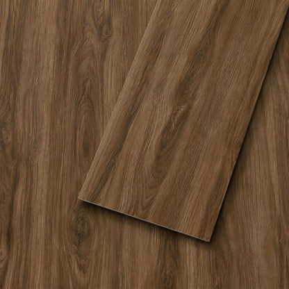 Peel and Stick Vinyl PVC Floor Tile 36x6 inches,60-Pack 90 Sq.Ft,  water-resistant for Transfer Bathroom, Kitchen, Living Room, Bedroom,Brown