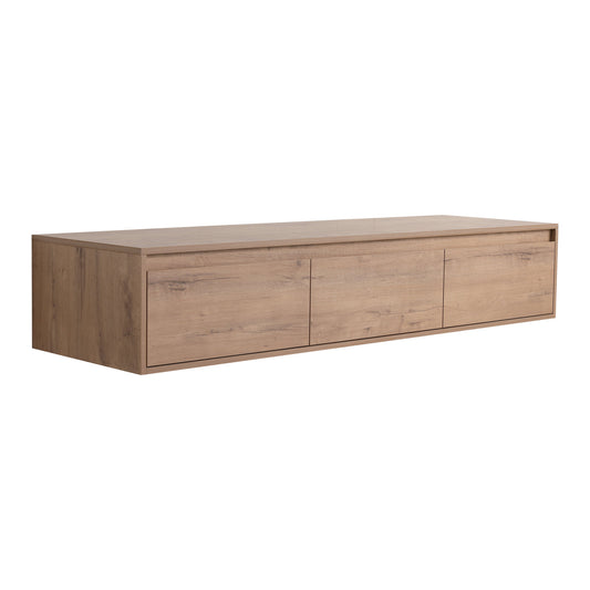 60" (58-1/16")Bathroom Cabinet,Soft Close Drawer,Float Mounting Design (Only Vanity, Without Sink)