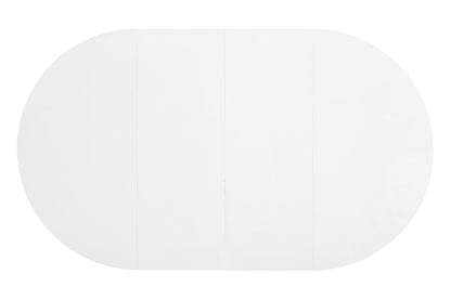 Using a clever telescopic mechanism, this white medium density fiberboard tabletop is paired with black metal legs, resulting in a smooth and delicate surface. Its unique design creates a smooth.