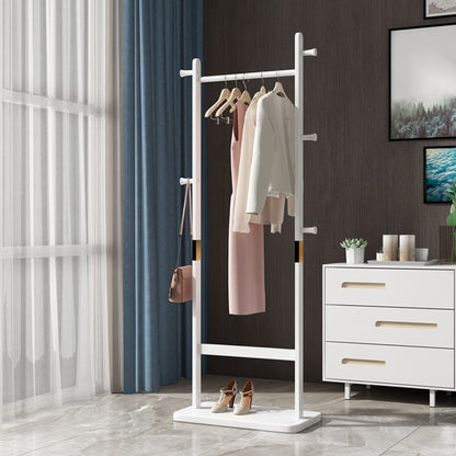 Coat Racks solid wood hanger 23.6* 11*71 in Solid environmental protection easy to assemble beautiful can be placed in the bedroom/entrance/living room (white)