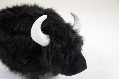 Harry the Buffalo Cow Storage Ottoman- Black