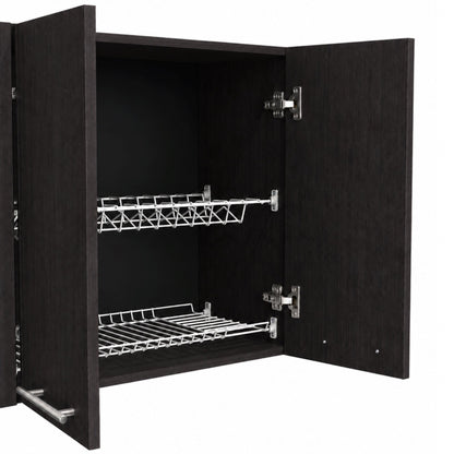 Wenge 2-Piece Kitchen Sink Cabinet Set