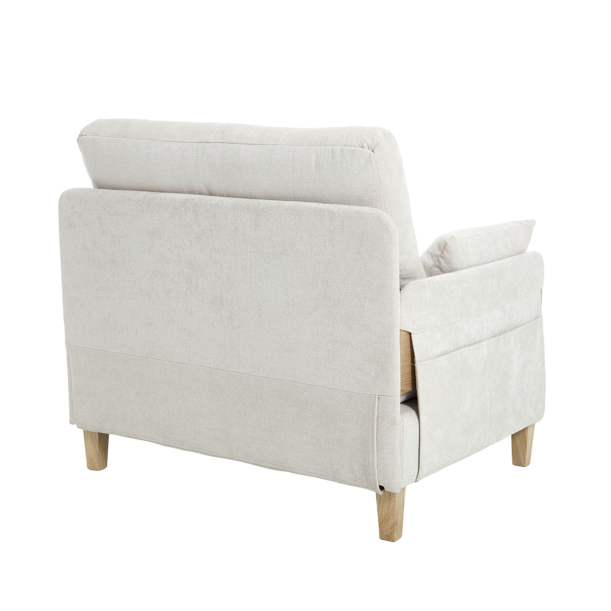 Foldable sofa bed recliner, 3-in-1 convertible sleeper, mid-century modern decor, suitable for small spaces, with three pillows, can be placed in the bedroom study room guest