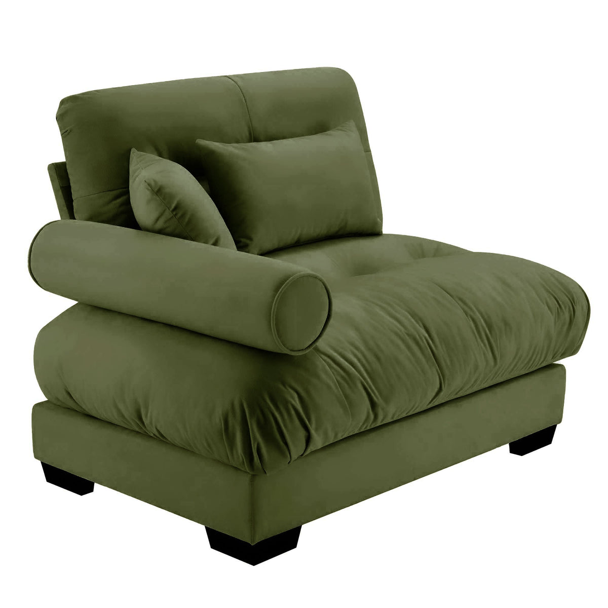 Milano Sofa LSF W/3 pillows - green