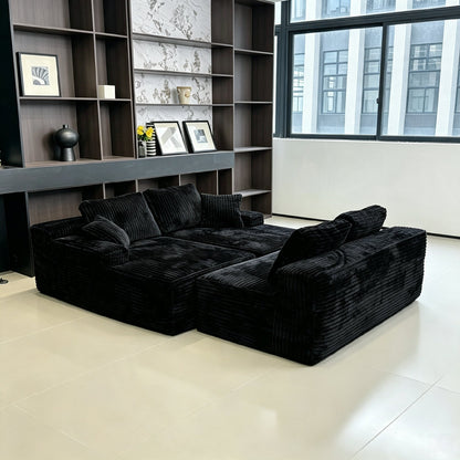 131inch Big Size Modular Sectional Oversized Boneless for Living Room Chaise Convertible Compressed Sofa Box Packaging