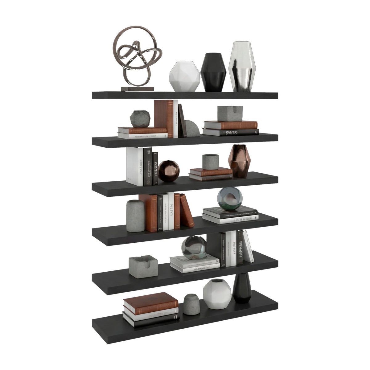42' x 10' Floating Wall Shelf, Wall-Mounted Display Ledge for Living Room, Bedroom or Office Storage