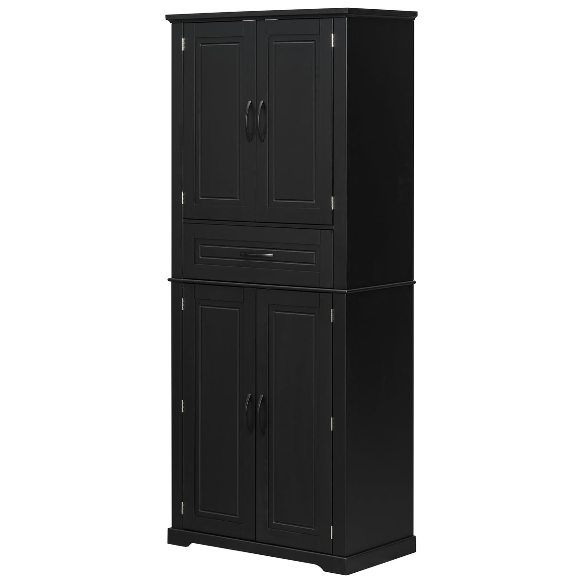 [Video] Bathroom Storage Cabinet with Multi-Functional Storage Space, Drawer with Slide Rails, Adjustable Shelf, Black