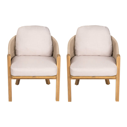 Grotta Outdoor Dining Arm Chair(Set of 2)