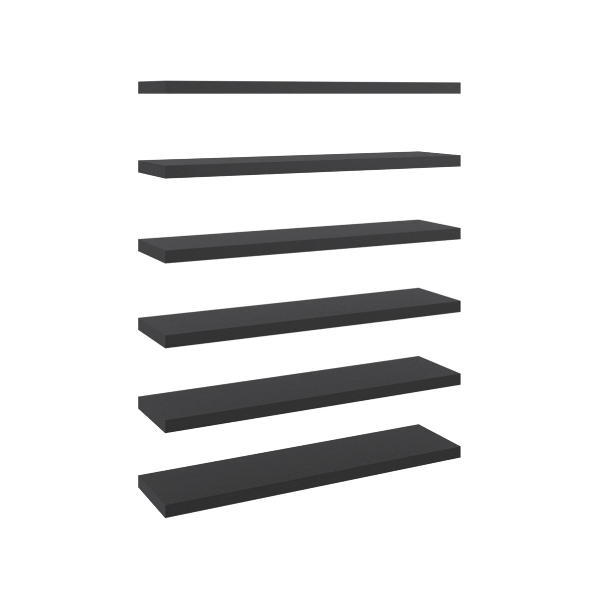 42' x 10' Floating Wall Shelf, Wall-Mounted Display Ledge for Living Room, Bedroom or Office Storage