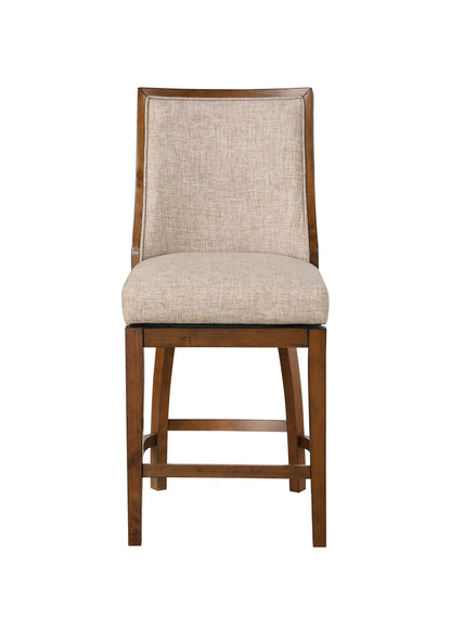 Katherine Barstool - Walnut & Beige