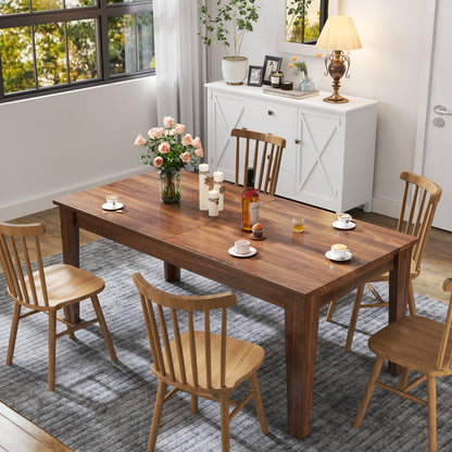 Dining Table, 106.3 in Large Extendable Kitchen Table