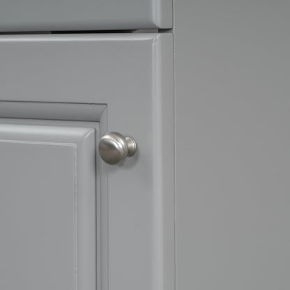 [Video] 18" Bathroom Vanity with Sink, Vanity Cabinet with Door Shelf and Adjustable Shelf, Grey